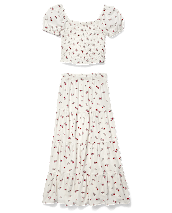 Conjunto floral de 2 piezas Tween Niña