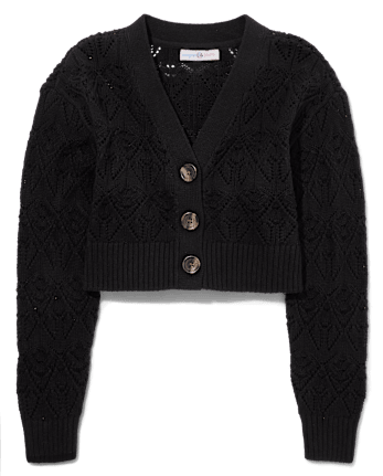 Tween Girls Cropped Cardigan