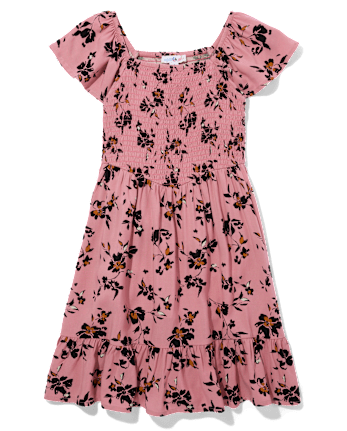 Vestido fruncido para niñas Flutter