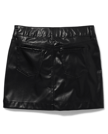 Tween Girls Faux Leather Skirt