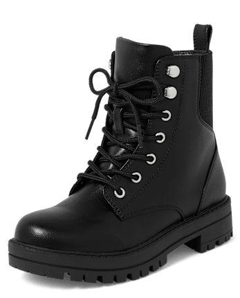 Tween Girls Combat Boots