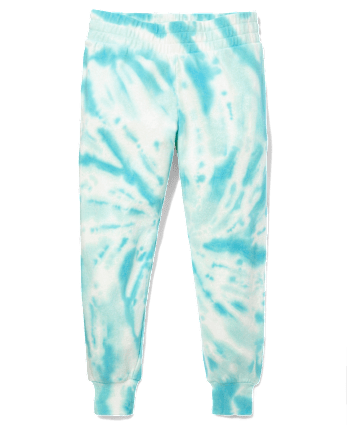 Tween Girls Tie Dye Fleece Jogger Pants