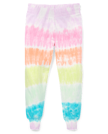 Tween Girls Tie Dye Fleece Jogger Pants MULTI The Children s Place