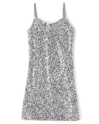 Tween Girls Sequin Slip Dress