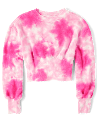 Tween Girls Fleece Cropped Sweatshirt