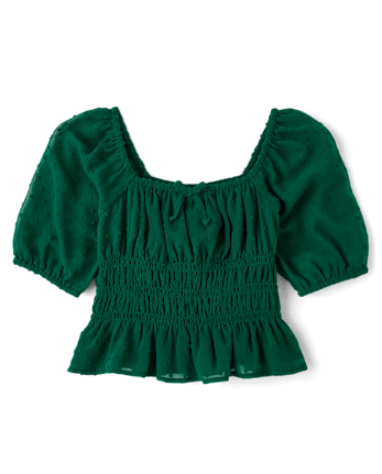 Tween Girls Smocked Top