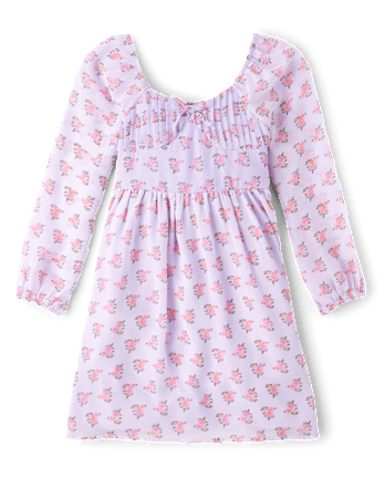 Tween Girls Floral Fit And Flare Dress