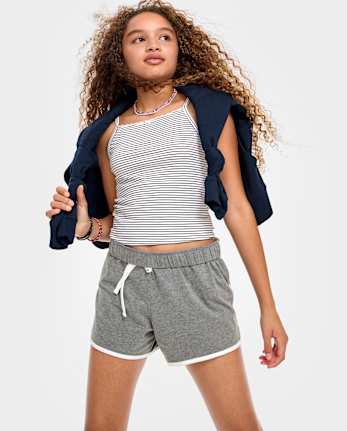 Tween Girls Contrast Dolphin Shorts