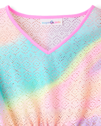Tween Girls Rainbow Lace Cover Up