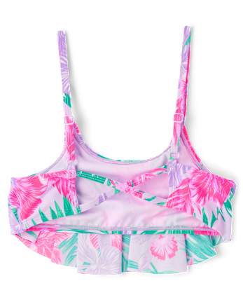 Tween Girls Floral Ruffle Bikini Swimsuit