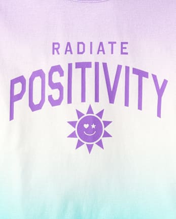 Girls Cropped Oversized Graphic Tee