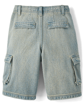 Tween Denim Baggy Cargo Jorts