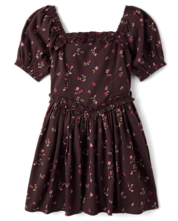 Tween Girls Floral Corset Dress