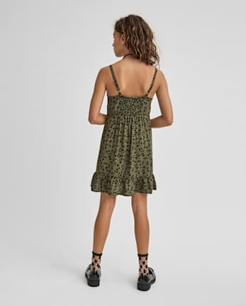 Tween Girls Floral Ruffle Dress