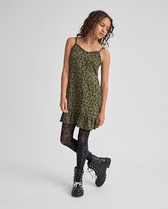 Tween Girls Floral Ruffle Dress