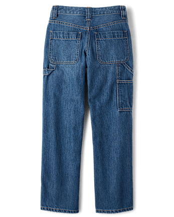 Tween Girls Baggy Utility Jeans