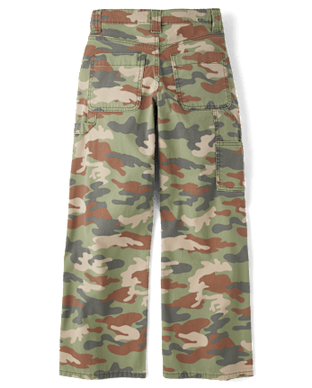 Tween Girls Printed Baggy Utility Pants
