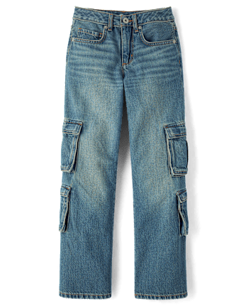 Tween Girls Baggy Cargo Jeans