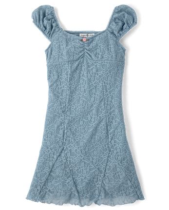 Tween Girls Floral Lace Dress