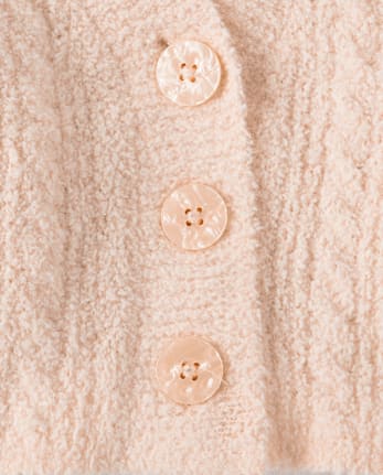 Tween Girls Chenille V Neck Cardigan