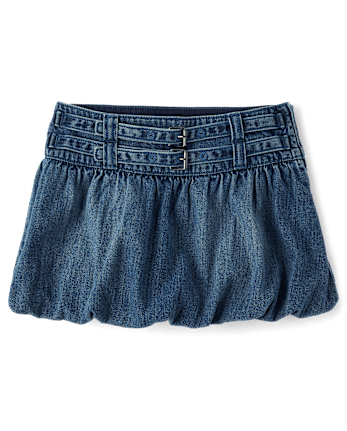 Tween Girls Denim Bubble Skort