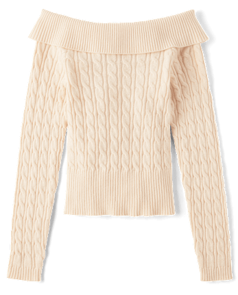 Tween Girls Off Shoulder Sweater