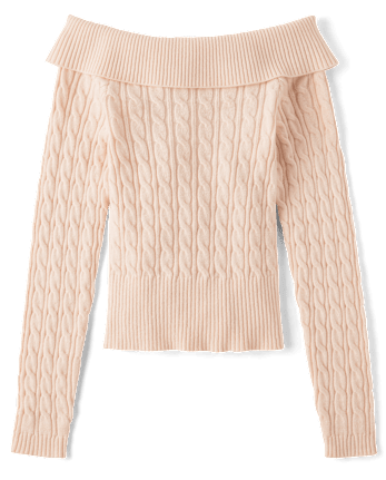 Tween Girls Off Shoulder Sweater