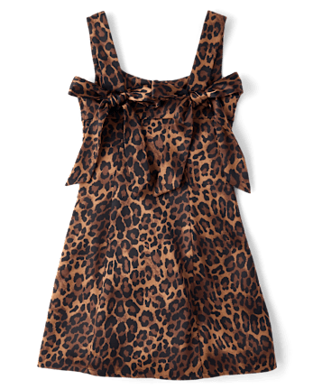 Tween Girls Leopard Satin Dress