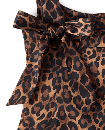 Tween Girls Leopard Satin Dress