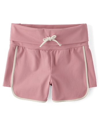 Tween Girls Quick Dry High Rise Foldover Dolphin Shorts