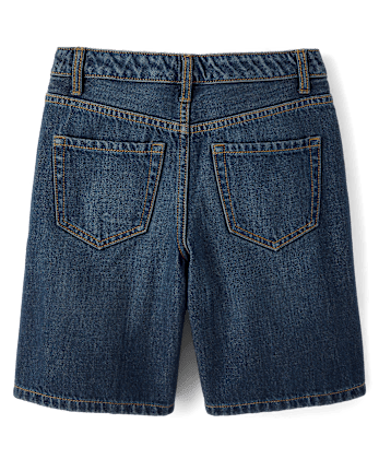 Tween Girls Studded Rhinestone Jean Shorts