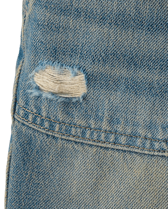 Tween Girls Ripped Relaxed Midi Jean Shorts