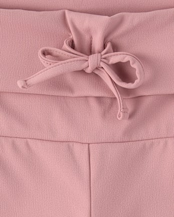 Tween Girls Quick Dry High Rise Foldover Leggings