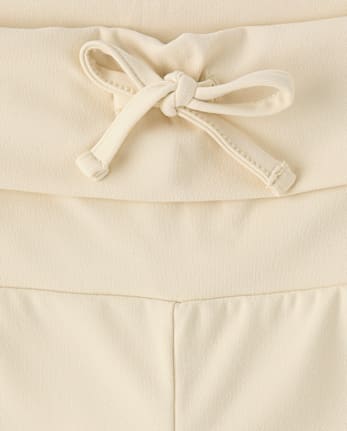 Tween Girls Quick Dry High Rise Foldover Leggings