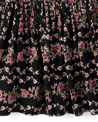 Tween Girls Floral Button Front Dress