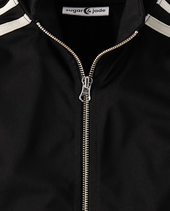 Tween Girls Contrast Stripe Track Jacket
