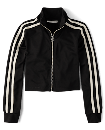 Tween Girls Contrast Stripe Track Jacket