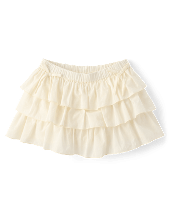 Tween Girls Tiered Ruffle Mini Skort