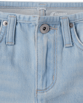 Tween Girls Ripped Jean Shorts