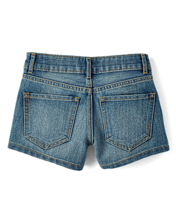 Tween Girls Studded Shortie Jean Shorts