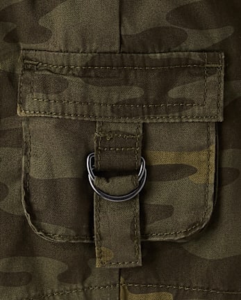 Tween Girls Camo Shortie Cargo Shorts