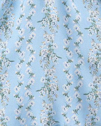 Tween Girls Floral Smocked Romper