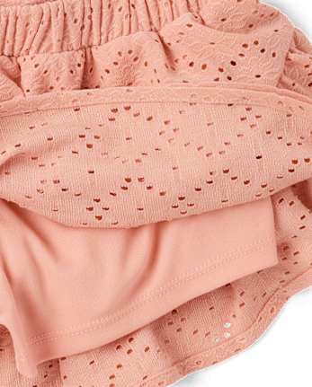 Tween Girls Textured Eyelet 2-Piece Outfit Set