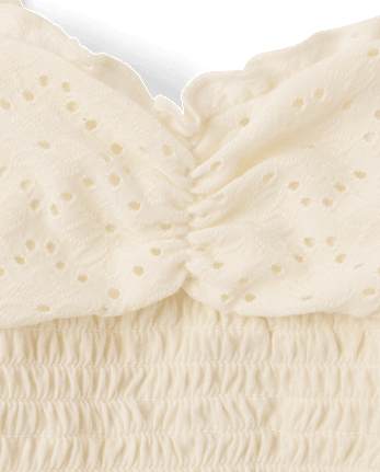 Tween Girls Textured Eyelet 2-Piece Outfit Set