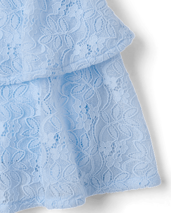 Tween Girls Lace Tiered Skort