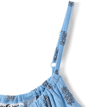 Tween Girls Floral Tiered Tank Top