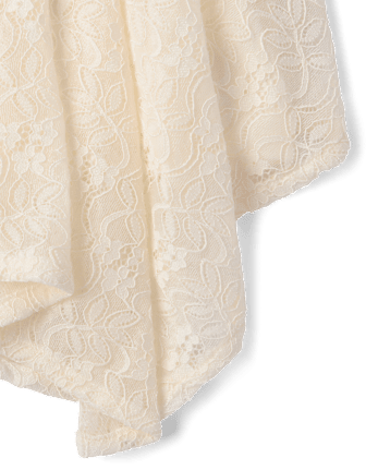 Tween Girls Lace Midi Hanky Hem Skirt