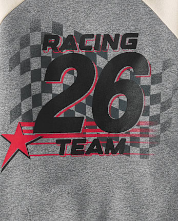Tween Girls Racing Colorblock Premium Fleece Sweatshirt