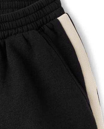 Tween Girls Side Stripe Premium Fleece Barrel Sweatpants