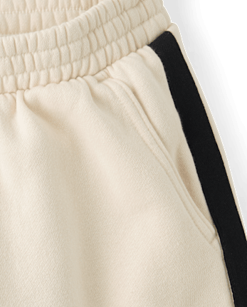 Tween Girls Side Stripe Premium Fleece Barrel Sweatpants